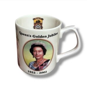 CHOWN Queen Elizabeth II Golden Jubilee Commemorative Mug Cornwall VINTAGE